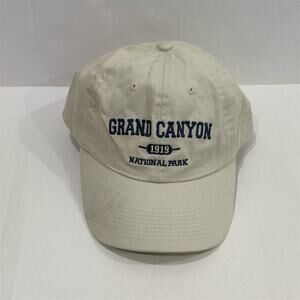 Grand Canyon National Park Beige Embroidered Baseball Cap Unisex Adjustable